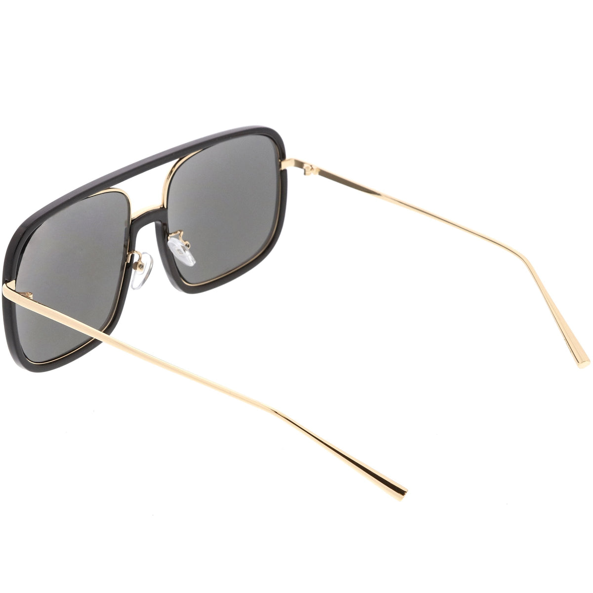 Oversize Luxury Women's Square Mirrored Lens Sunglasses C696