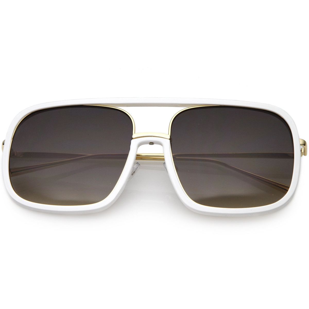Oversize Luxury Women's Square Mirrored Lens Sunglasses C696