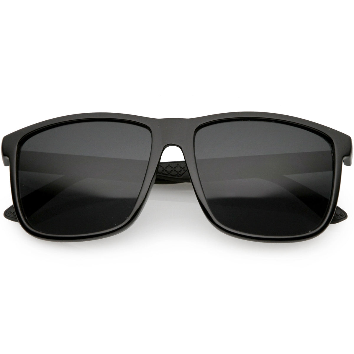 Men's Oversize Horned Rim Mirrored Lens Aviator Sunglasses C689