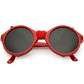 True Vintage Steampunk Side Cover Round Sunglasses C682