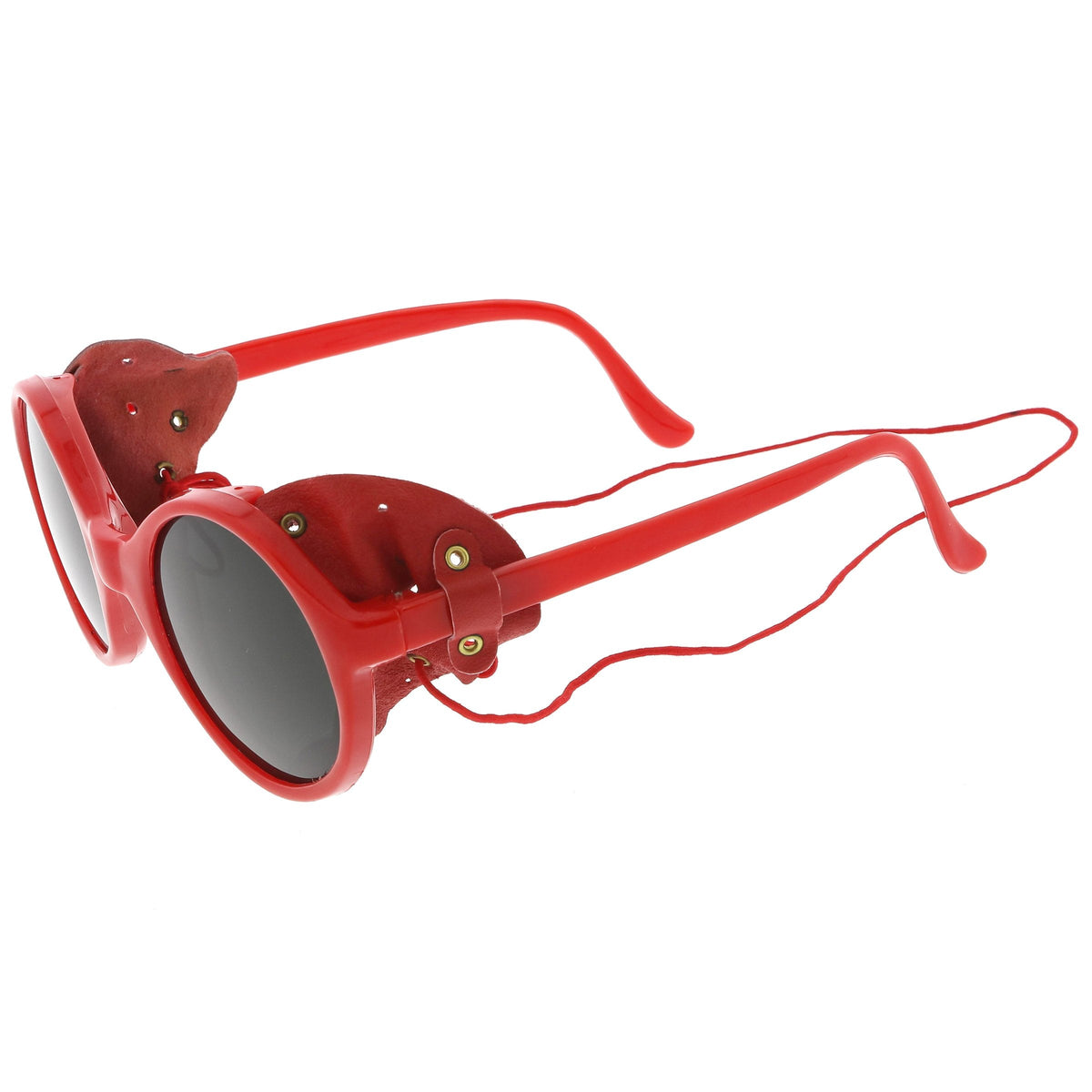 True Vintage Steampunk Side Cover Round Sunglasses C682