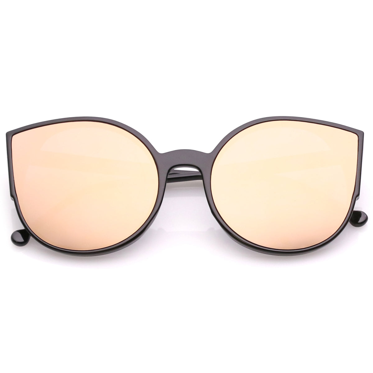 Women's Oversize Mirrored Flat Infinity Lens Sunglasses A940