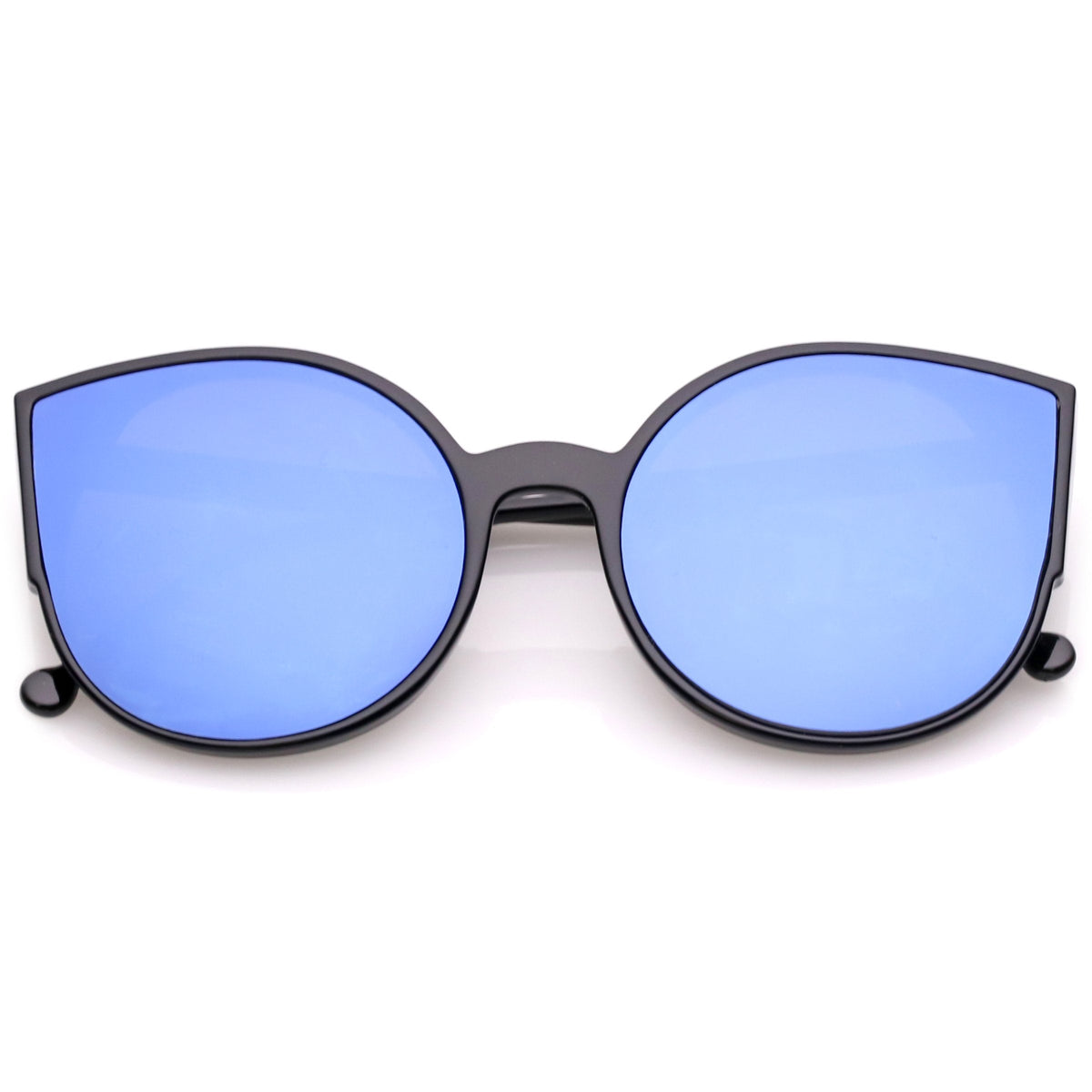 Women's Oversize Mirrored Flat Infinity Lens Sunglasses A940