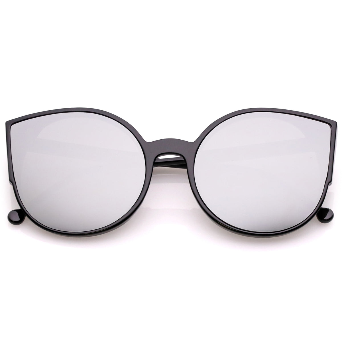 Women's Oversize Mirrored Flat Infinity Lens Sunglasses A940