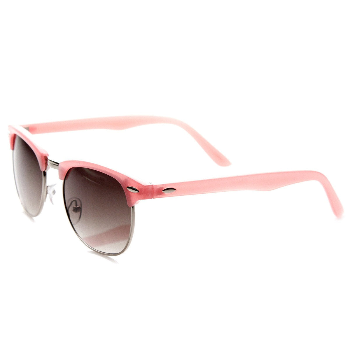 Cute Pastel Colors Horned Rim Half Frame Womens Sunglasses 8955