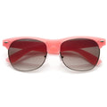 Womens Pastel Colors Half Frame Horned Rim Sunglasses 8958
