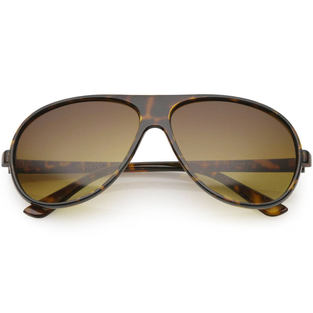 Classic Retro Oversize Plastic Teardrop Aviator Sunglasses C688