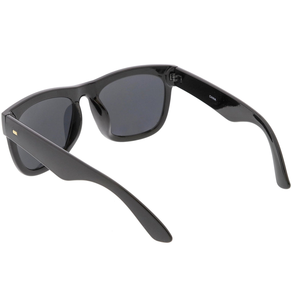 Oversize Modern Horned Rim Square Sunglasses C691
