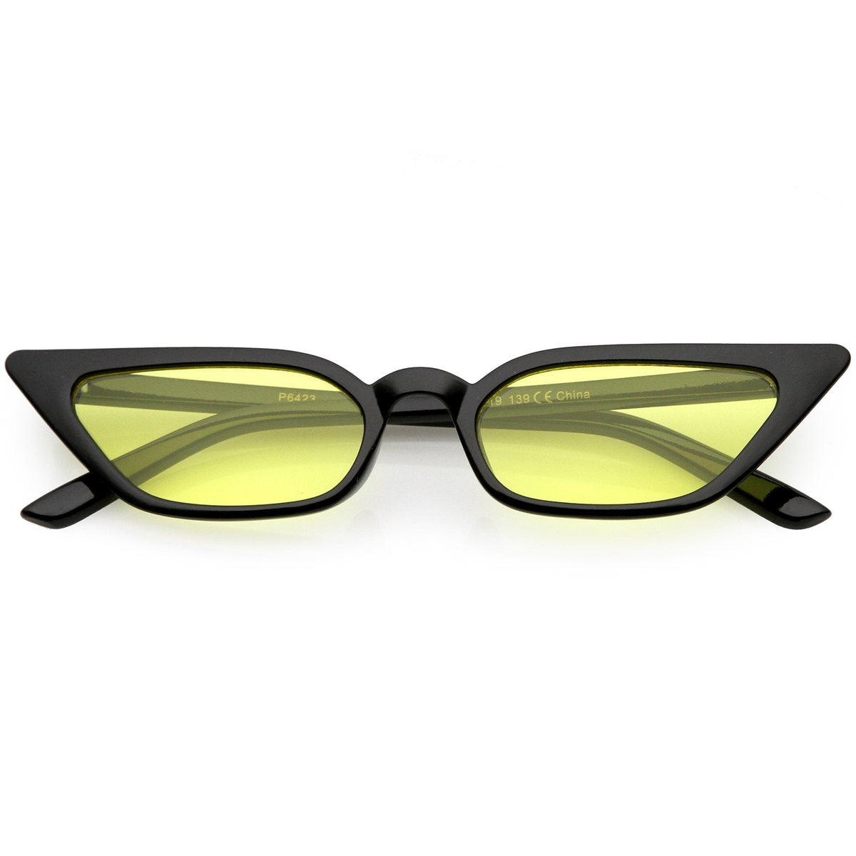 Women's 90's Thin Retro Pointed Cat Eye Sunglasses C571
