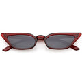 Women's 90's Thin Retro Pointed Cat Eye Sunglasses C571