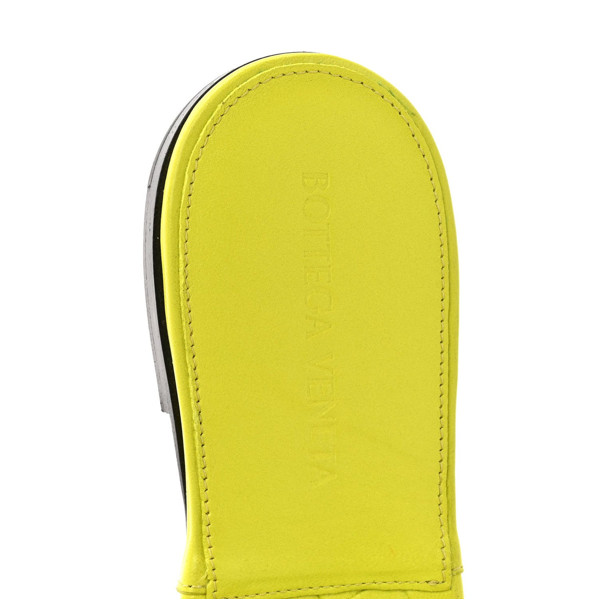 Nappa Maxi Intrecciato Lido Flat Sandals 36 Kiwi