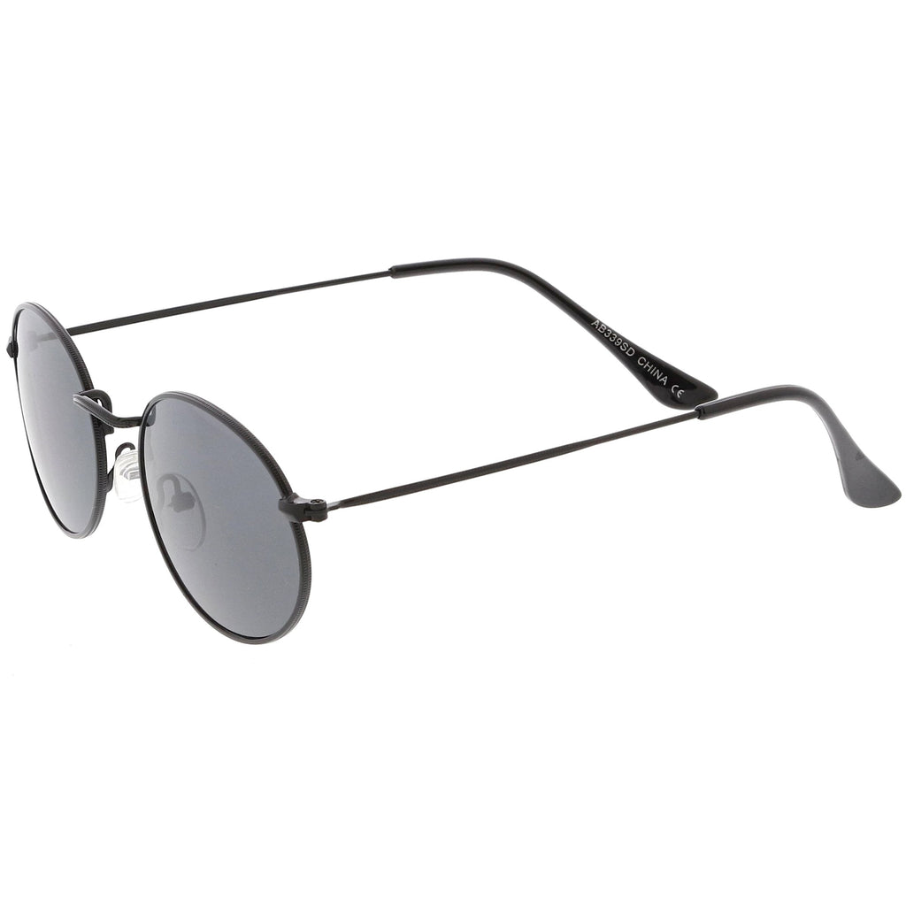Retro Small 1990's Round Oval Metal Sunglasses C700