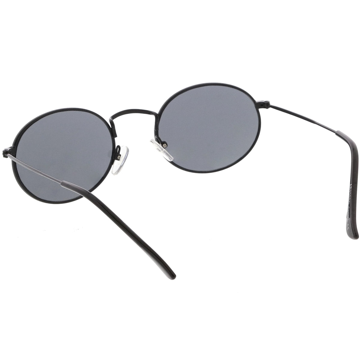 Retro Small 1990's Round Oval Metal Sunglasses C700