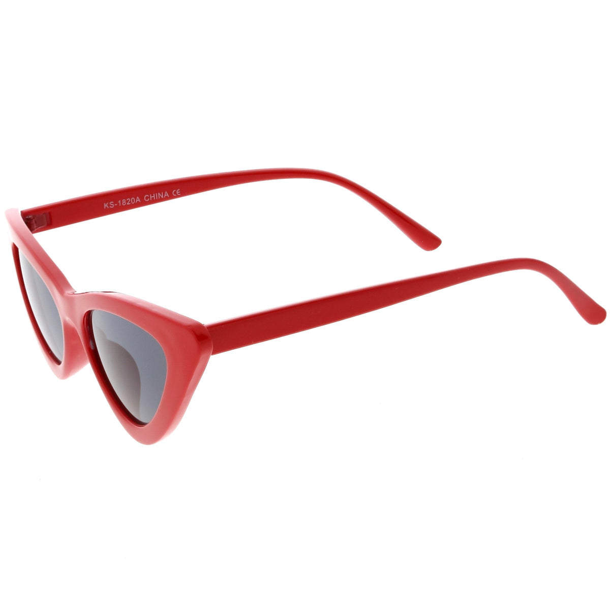 Women's Narrow 1990's Retro Flat Lens Cat Eye Sunglasses C523