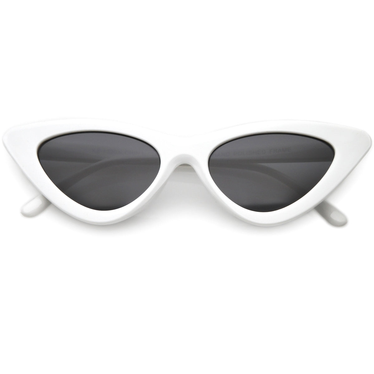 Women's Narrow 1990's Retro Flat Lens Cat Eye Sunglasses C523