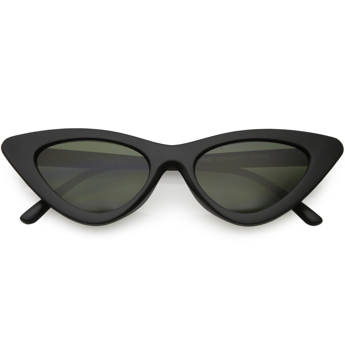 Women's Narrow 1990's Retro Flat Lens Cat Eye Sunglasses C523