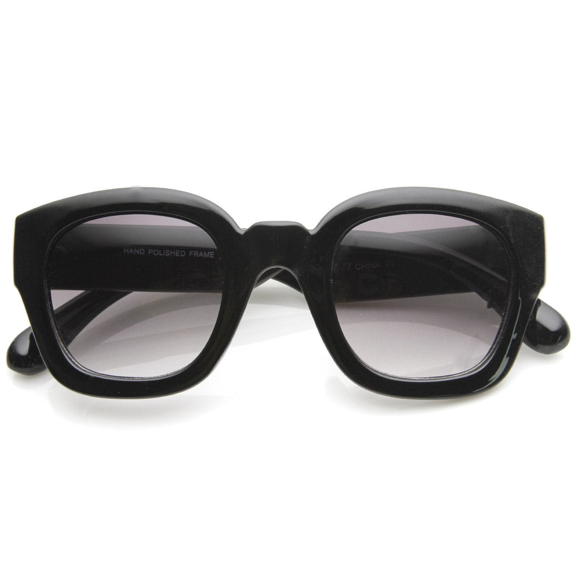 Retro Era Thick Square Frame Hipster Sunglasses 8969