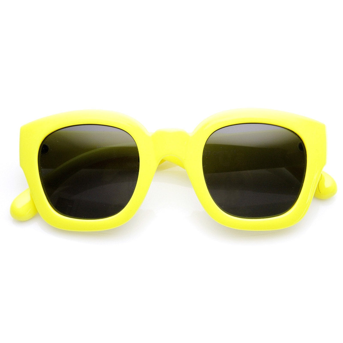 Retro Era Thick Square Frame Hipster Sunglasses 8969