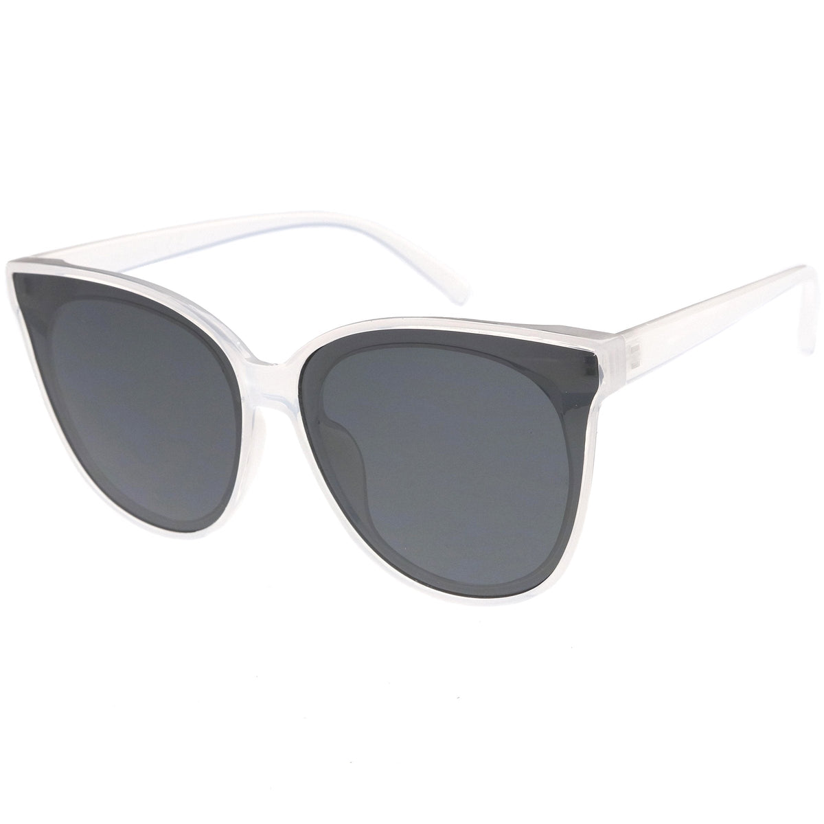 Women's Oversize Flat Infinity Lens Cat Eye Sunglasses C340