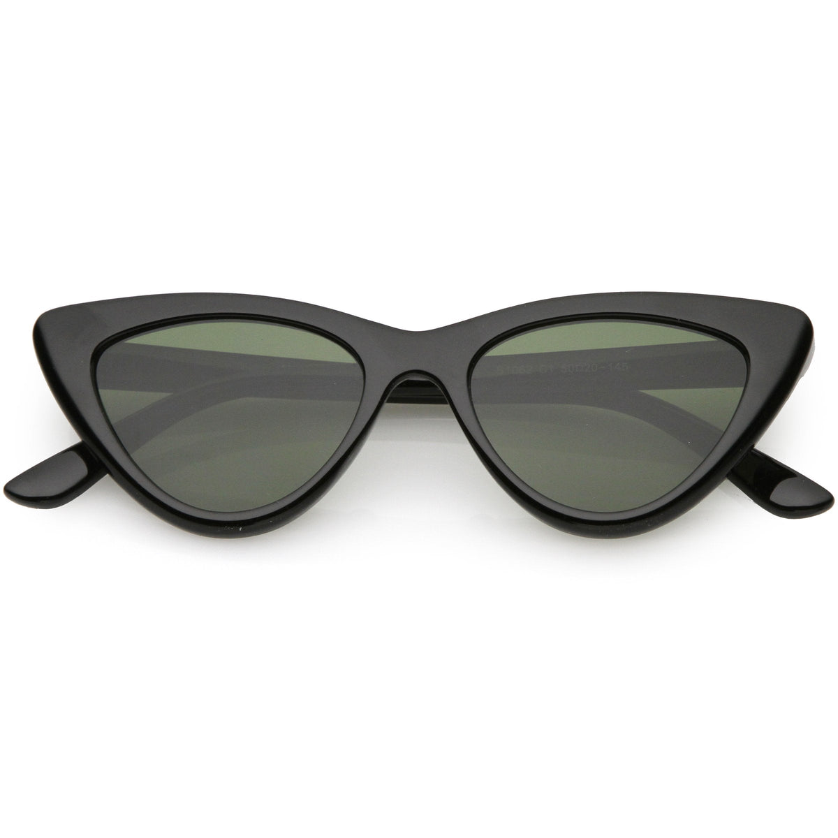 Retro Women's 1990's Small Thick Cat Eye Sunglasses C712