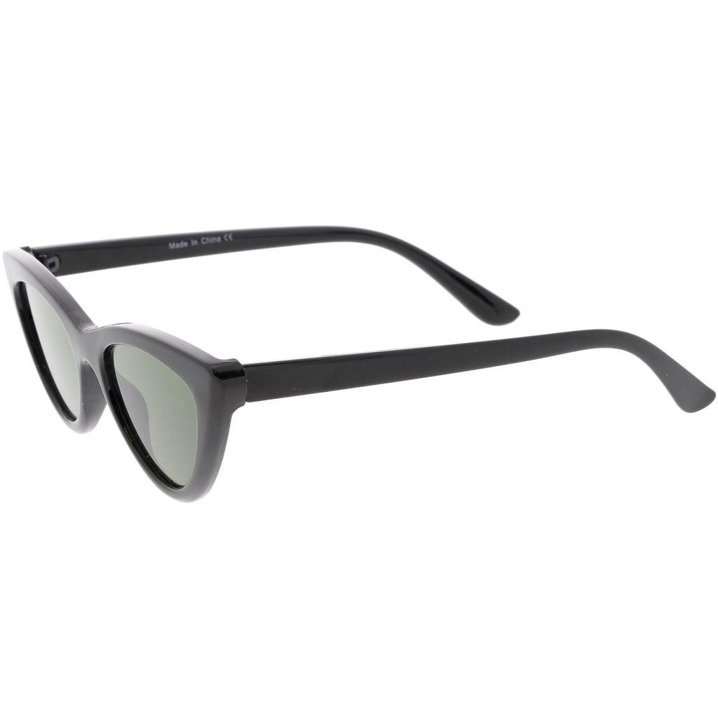 Retro Women's 1990's Small Thick Cat Eye Sunglasses C712