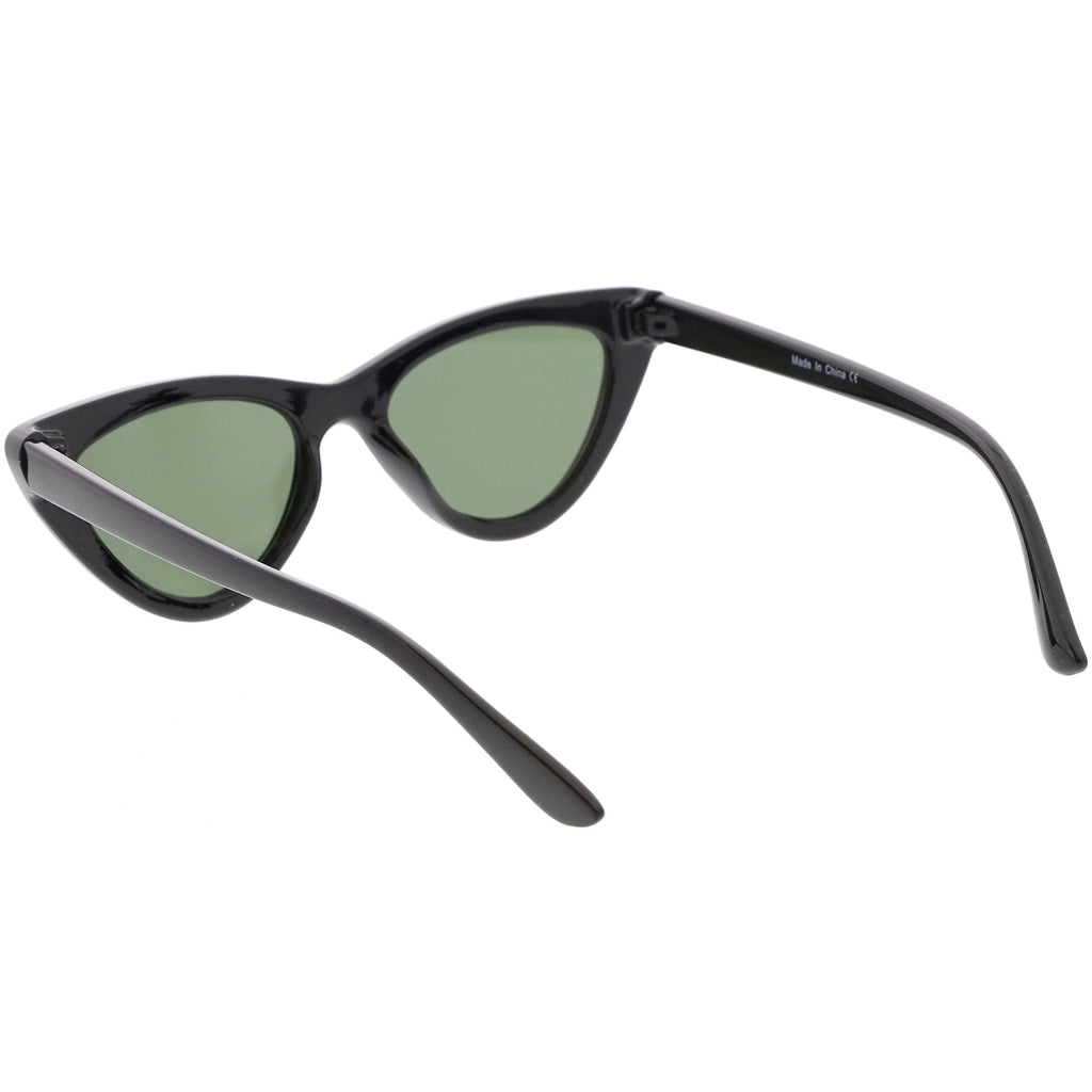 Retro Women's 1990's Small Thick Cat Eye Sunglasses C712