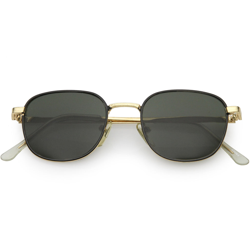 Deadstock True Vintage Square Metal Dapper Sunglasses C717