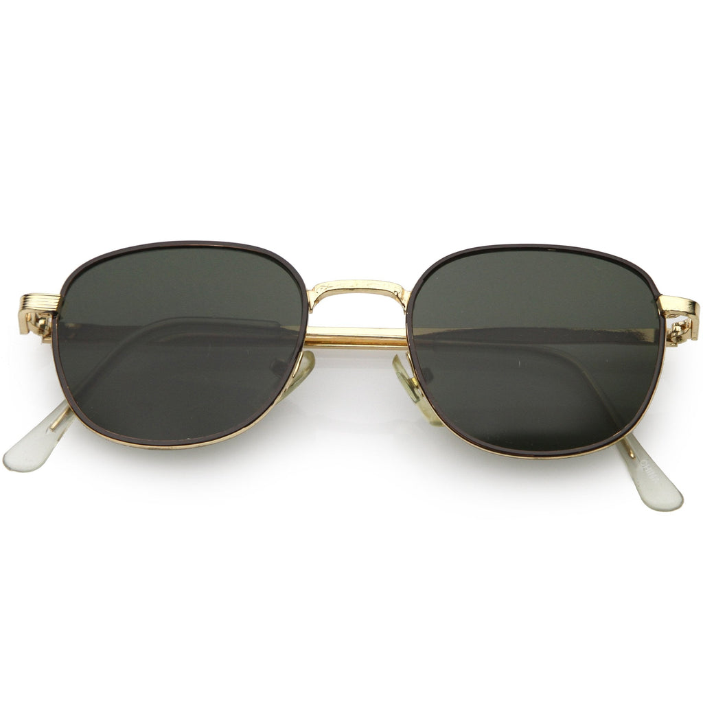 Deadstock True Vintage Square Metal Dapper Sunglasses C717