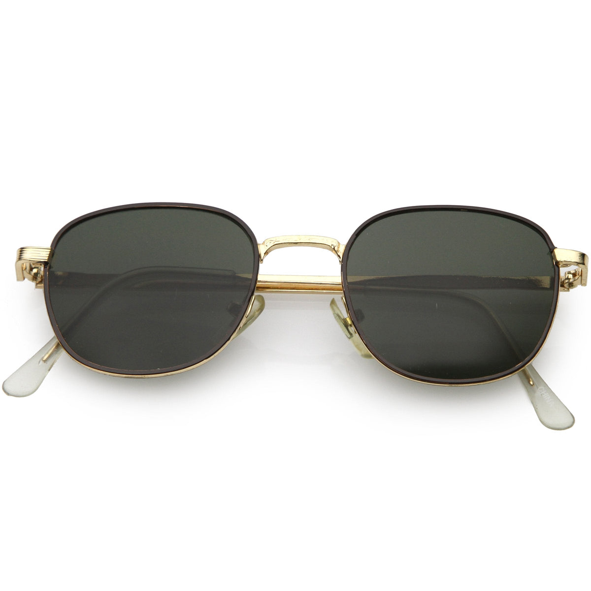 Deadstock True Vintage Square Metal Dapper Sunglasses C717