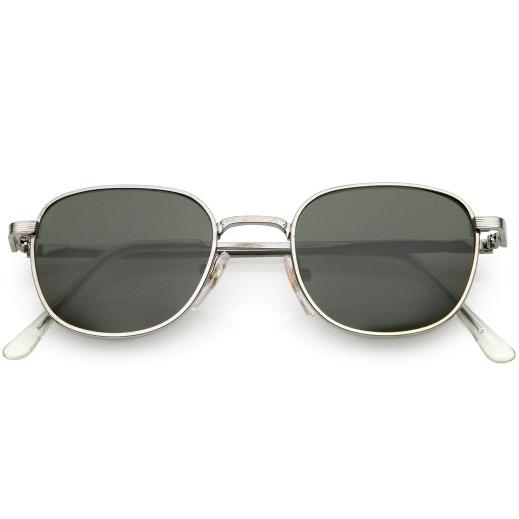 Deadstock True Vintage Square Metal Dapper Sunglasses C717