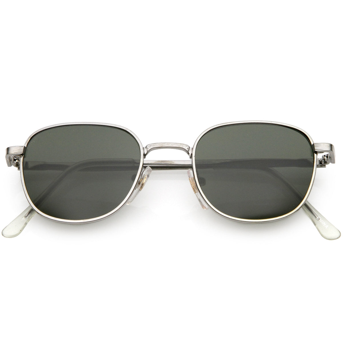 Deadstock True Vintage Square Metal Dapper Sunglasses C717