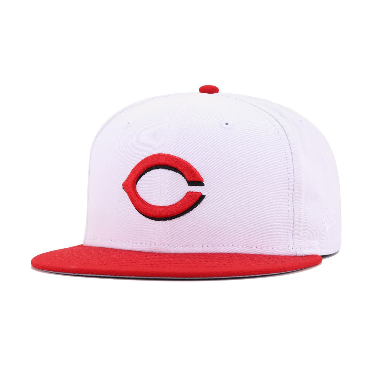 Cincinnati Reds White Scarlet New Era 59Fifty Fitted