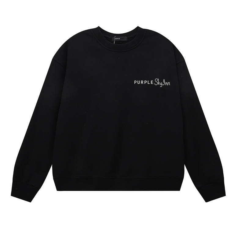 Purple Men's Long-Sleeve T-shirt Sweatshirt 1150