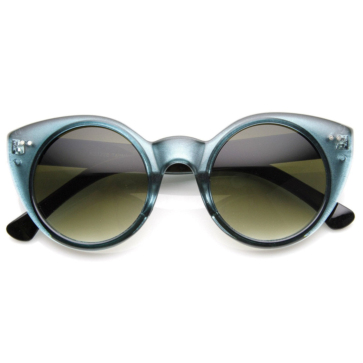 Womens Chic Retro Round Circle Cateye Sunglasses 8978