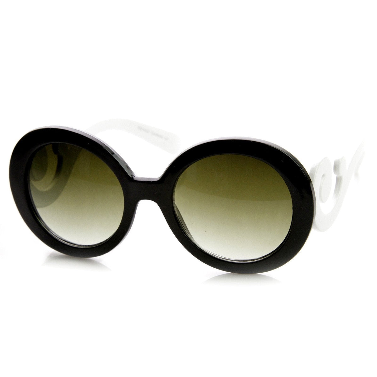 Oversize Designer Baroque Temple Womens Sunglasses 8979
