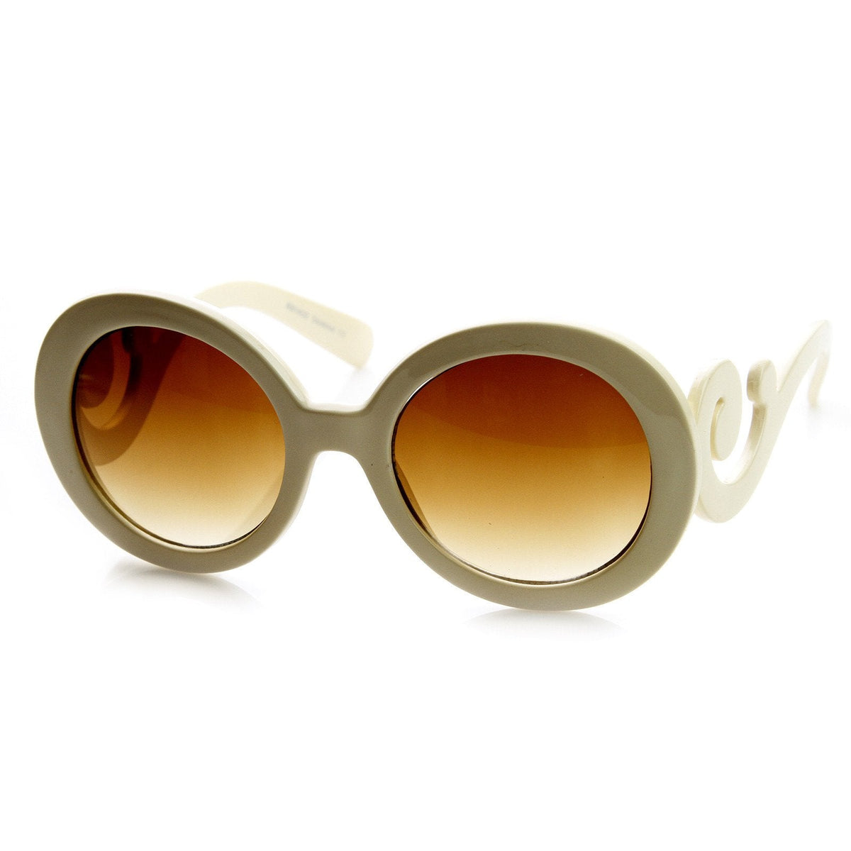 Oversize Designer Baroque Temple Womens Sunglasses 8979