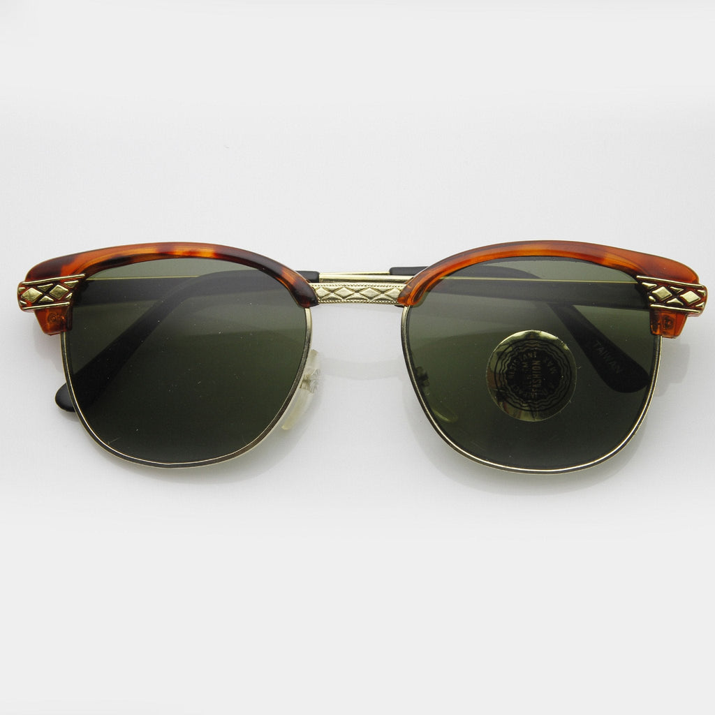 True Vintage Dapper Half Frame Sunglasses 7217