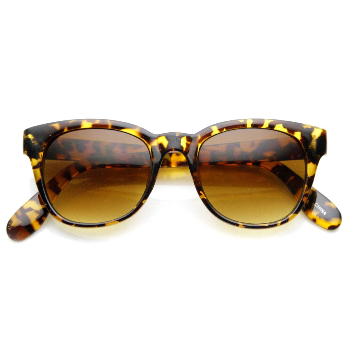 Retro Bold Frame Indie Horned Rim Sunglasses 8987