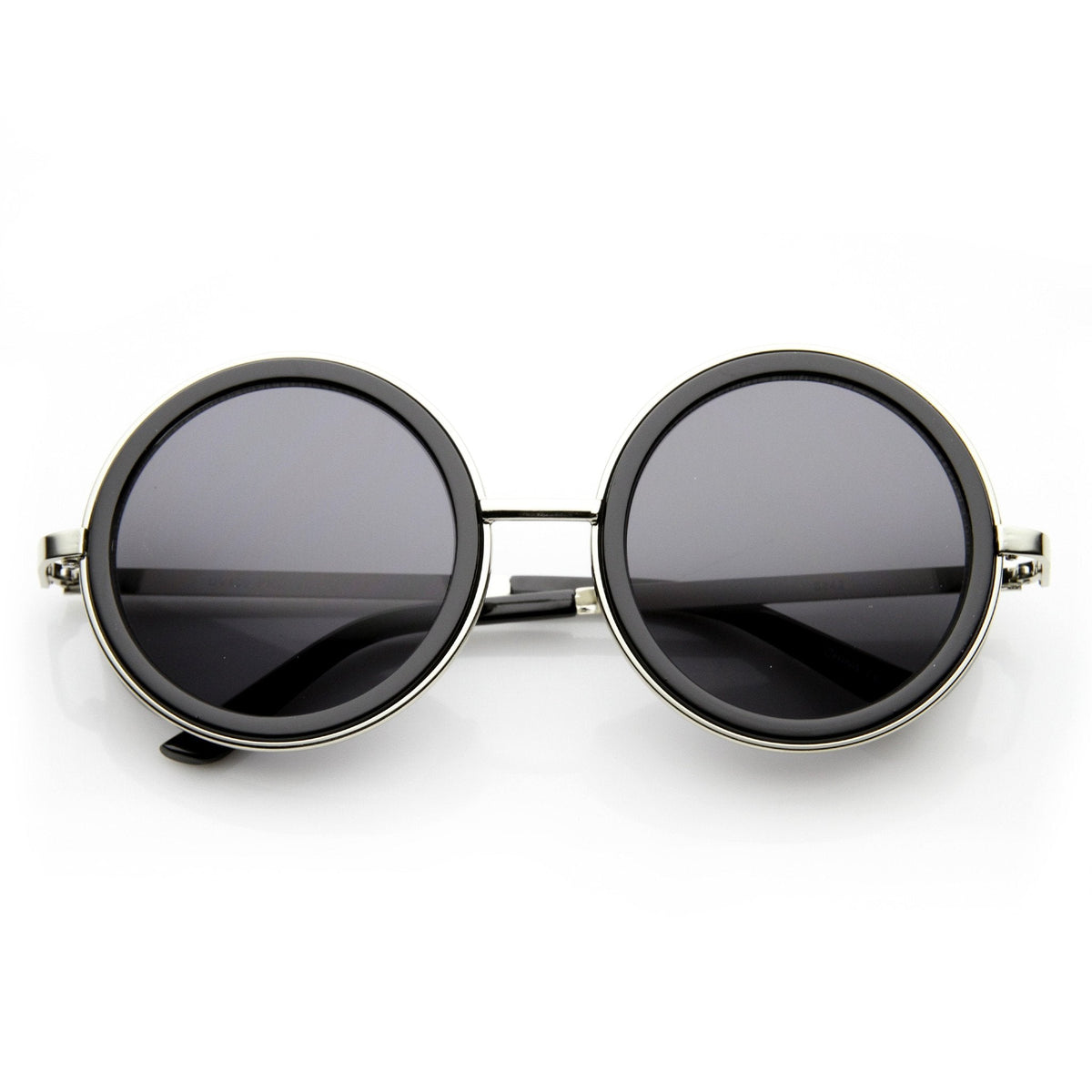 Vintage Inspired Steampunk Round Studio Cover Sunglasses 9629