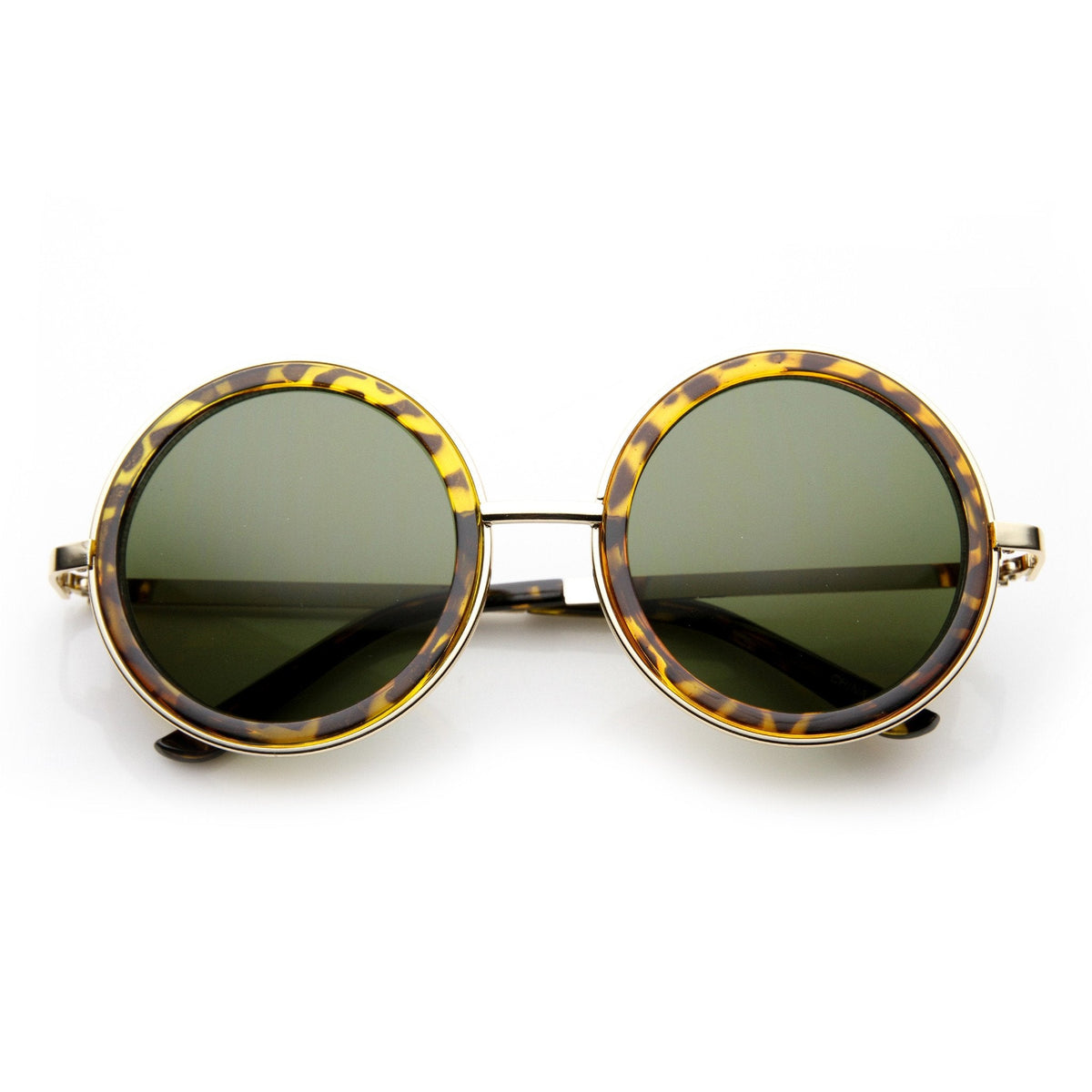 Vintage Inspired Steampunk Round Studio Cover Sunglasses 9629