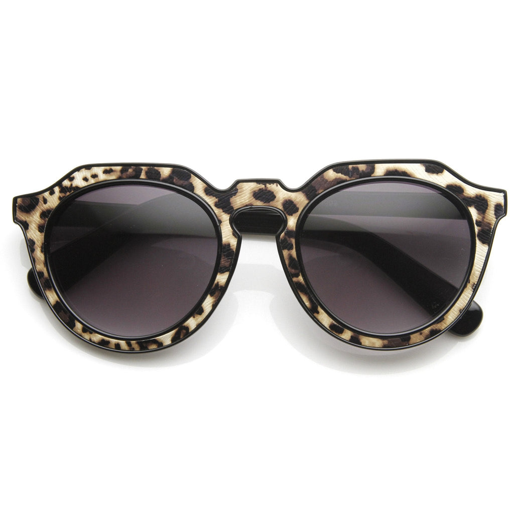 Trendy Womens Designer Block Cut Pattern Sunglasses 9156