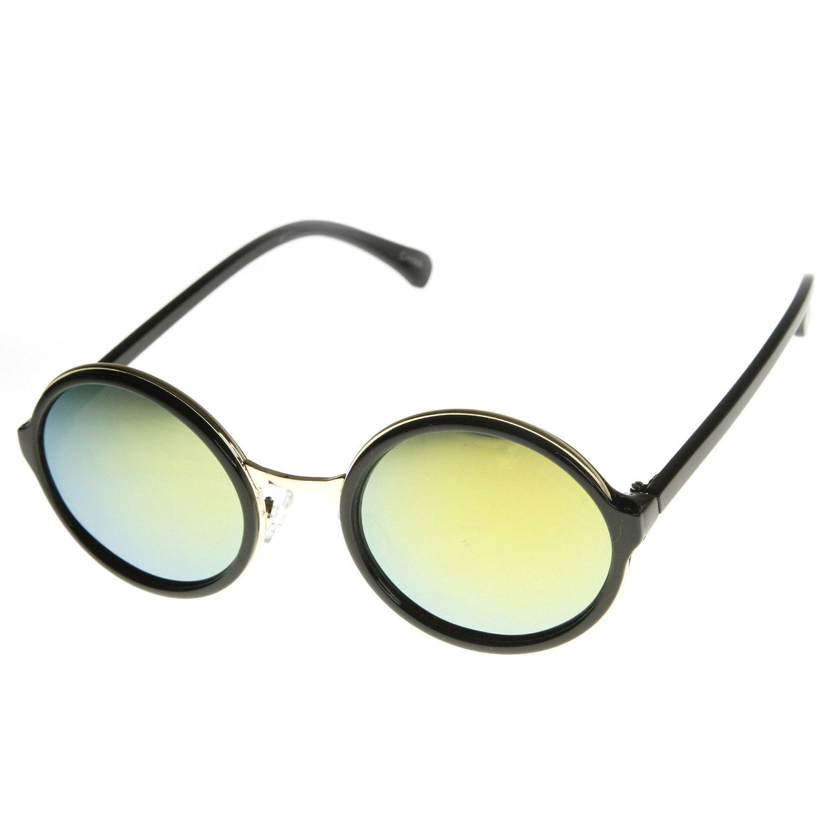 Retro Round Circle Flash Mirror Lens Sunglasses 8929