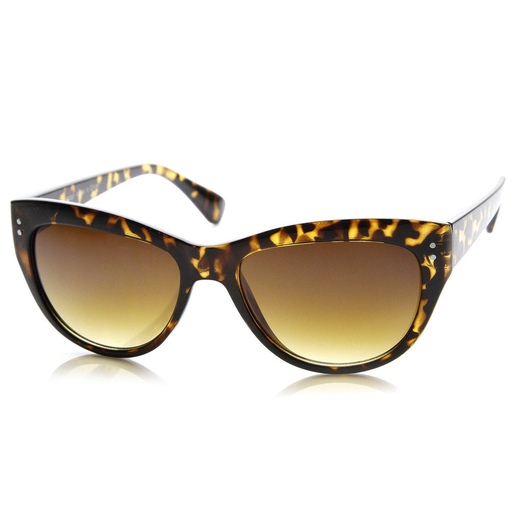 Womens Retro Riveted Cat eye Sunglasses 8996
