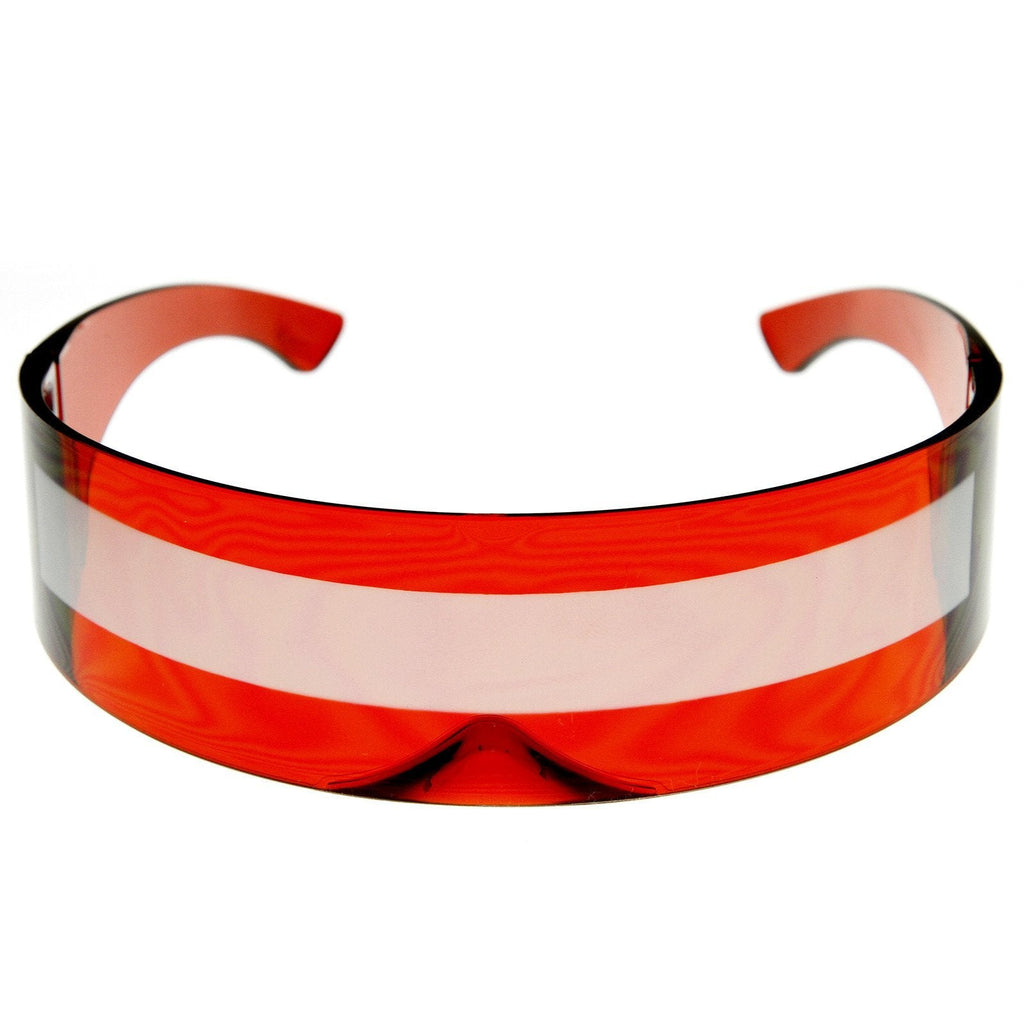 Futuristic Retro Daft Punk Monoblock Shield Sunglasses 9111