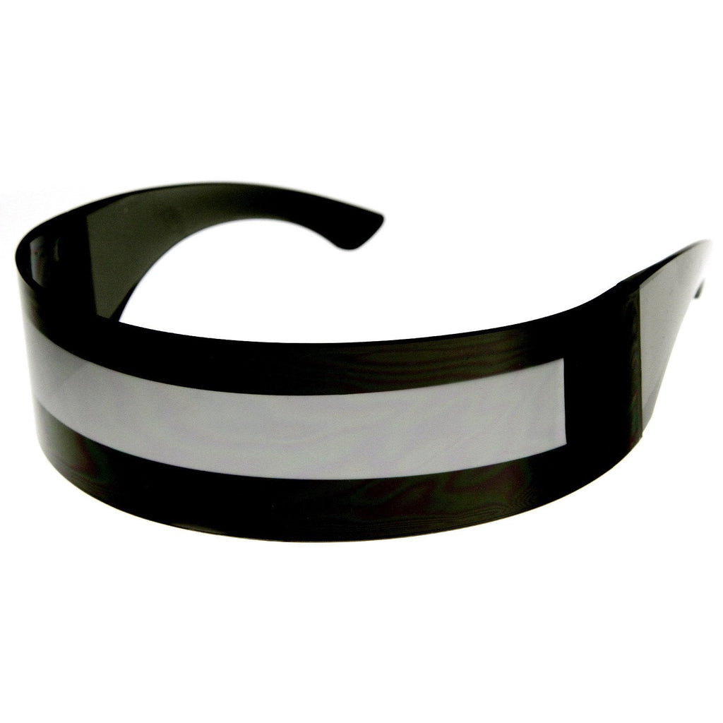 Futuristic Retro Daft Punk Monoblock Shield Sunglasses 9111