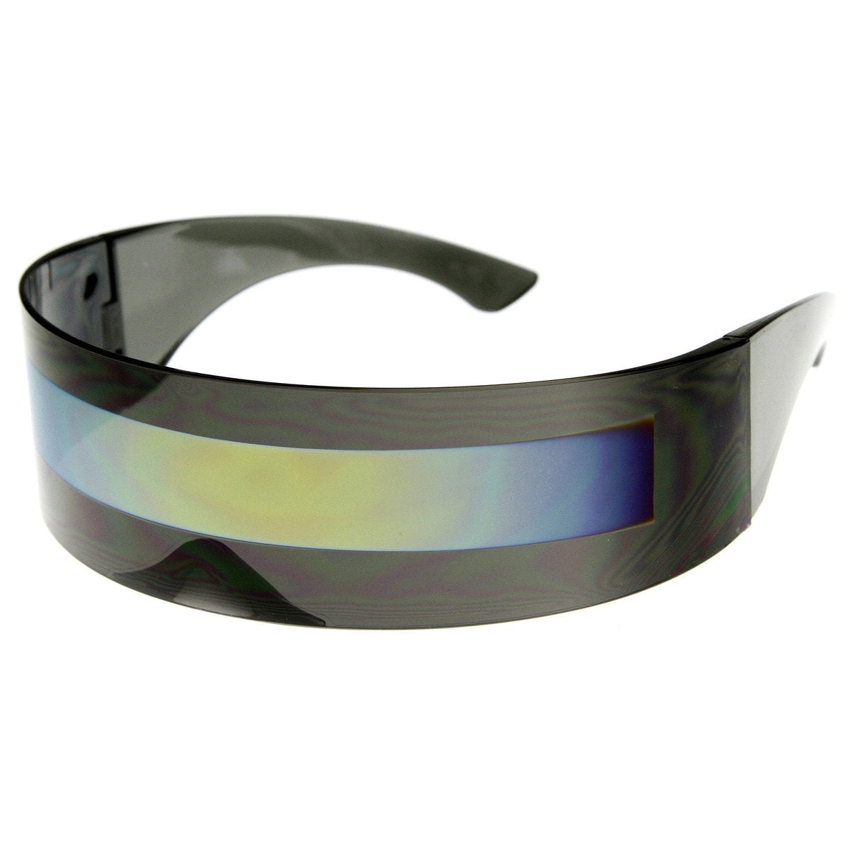 Futuristic Retro Daft Punk Monoblock Shield Sunglasses 9111