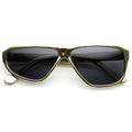 Uneven Asymmetical Flat Top Retro Disco Sunglasses 8832