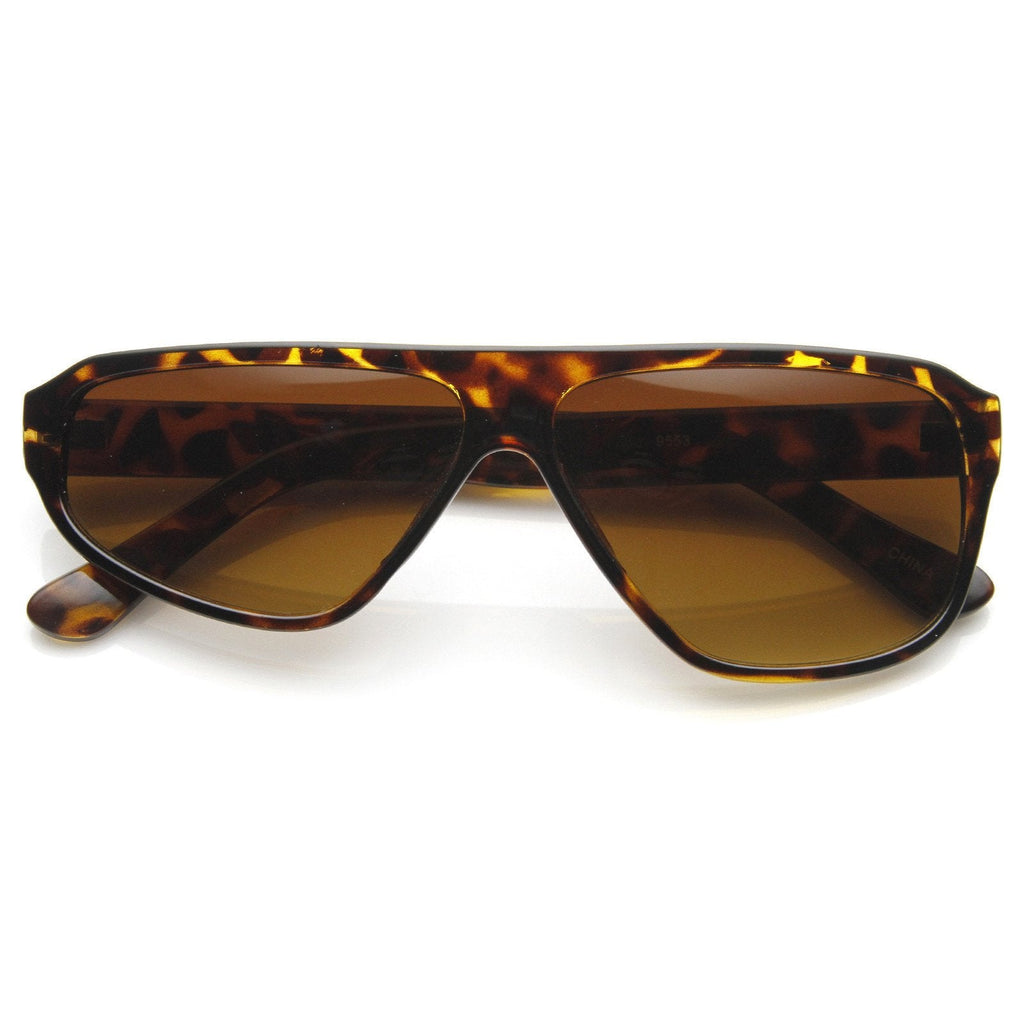 Uneven Asymmetical Flat Top Retro Disco Sunglasses 8832