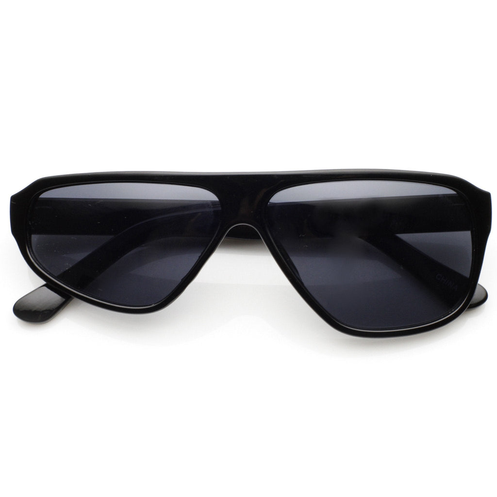 Uneven Asymmetical Flat Top Retro Disco Sunglasses 8832