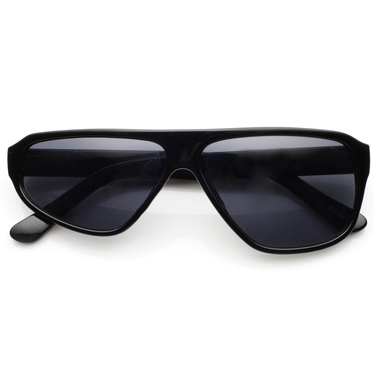Uneven Asymmetical Flat Top Retro Disco Sunglasses 8832